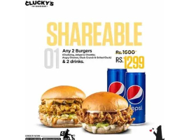 Clucky's Shareable Deal 1 For Rs.1299/-